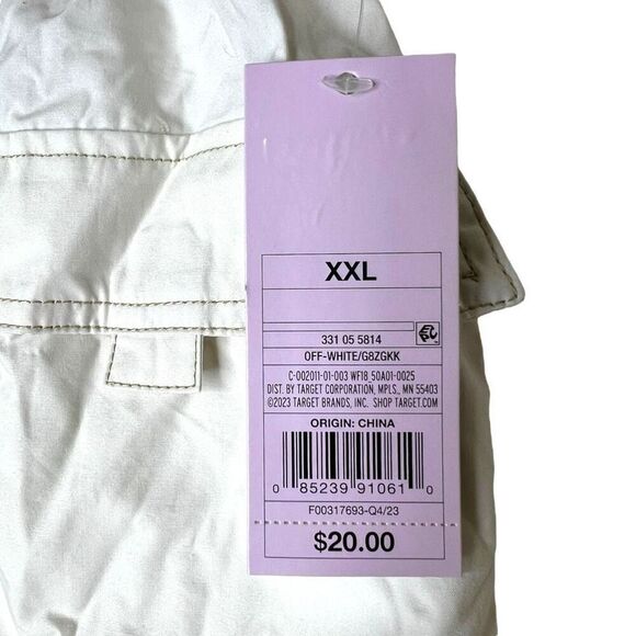 NEW Wild Fable Off-White Parachute Cargo Bungee Cord Cotton Mini Skirt XXL - Picture 4 of 6